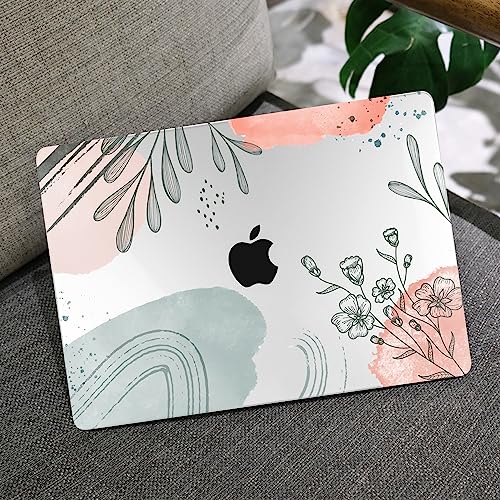 Image of MEEgoodo for M5 /M4 /M3 /M2 MacBook Air 15 inch Case 2026 2025 2024 2023, Case Fit Model (A3448 /A3241 /A3114 /A2941) for MacBook Air 15.3 inch, Watercolor Floral 3