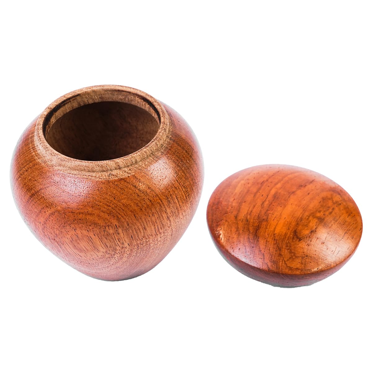 Laroal Small Urns for Human Ashes, Mini Wood Grain Keepsake Urn for Pet Ashes Memorial Burial Ash Storage - Image 4