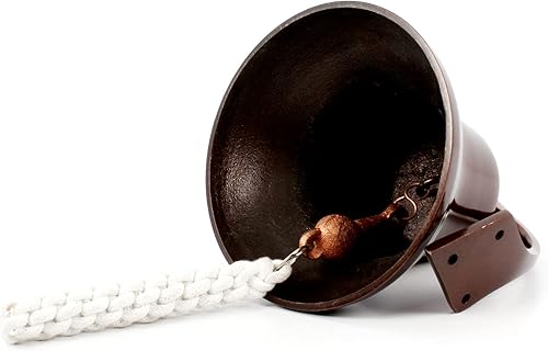 Miniatura 6 de Campana de barco colgante de pared de 6" - Campana de barco náutico, decoración náutica del hogar, acabado antiguo