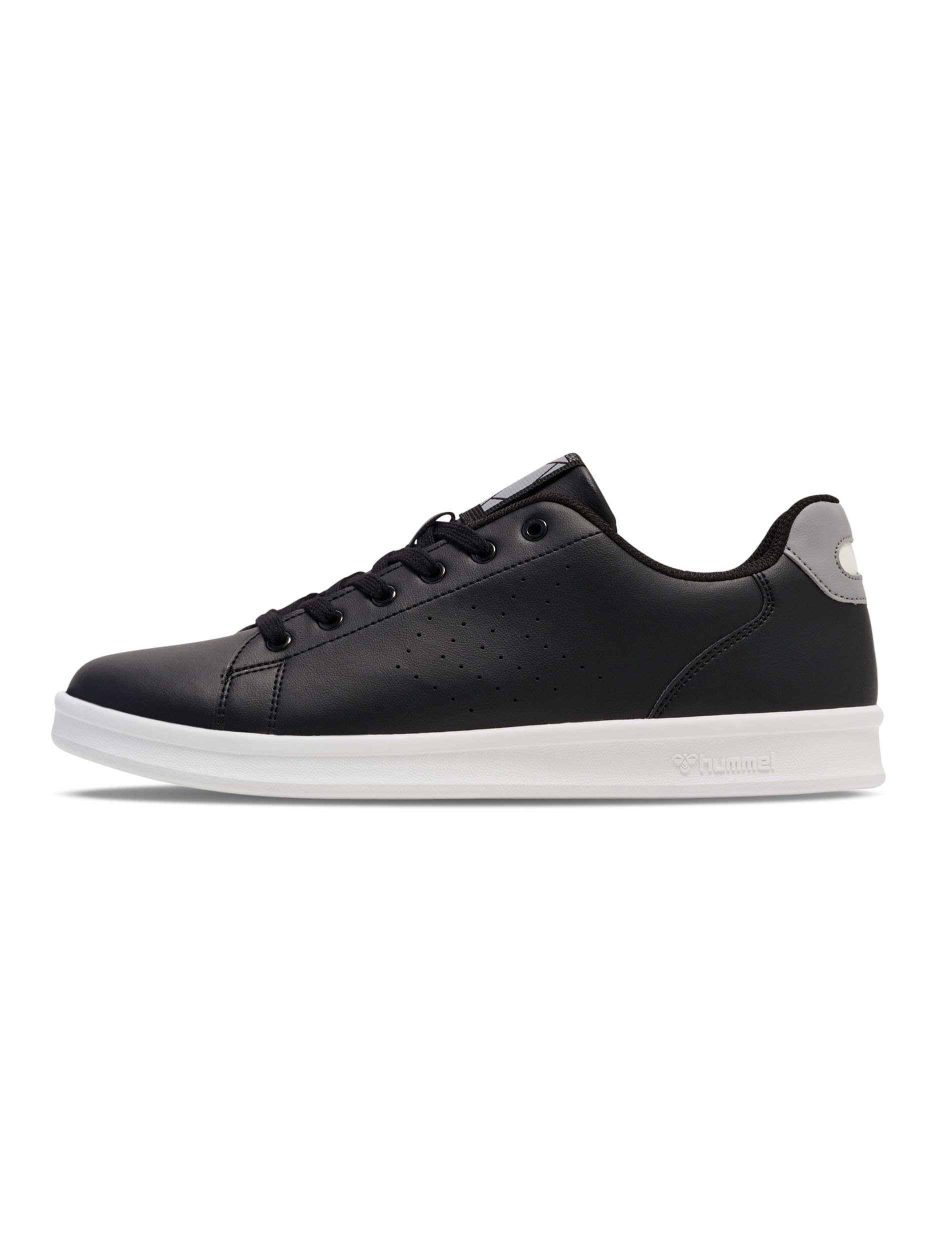 hummel Court Line Handball Trainers for Adults, Black Alloy., 8 UK