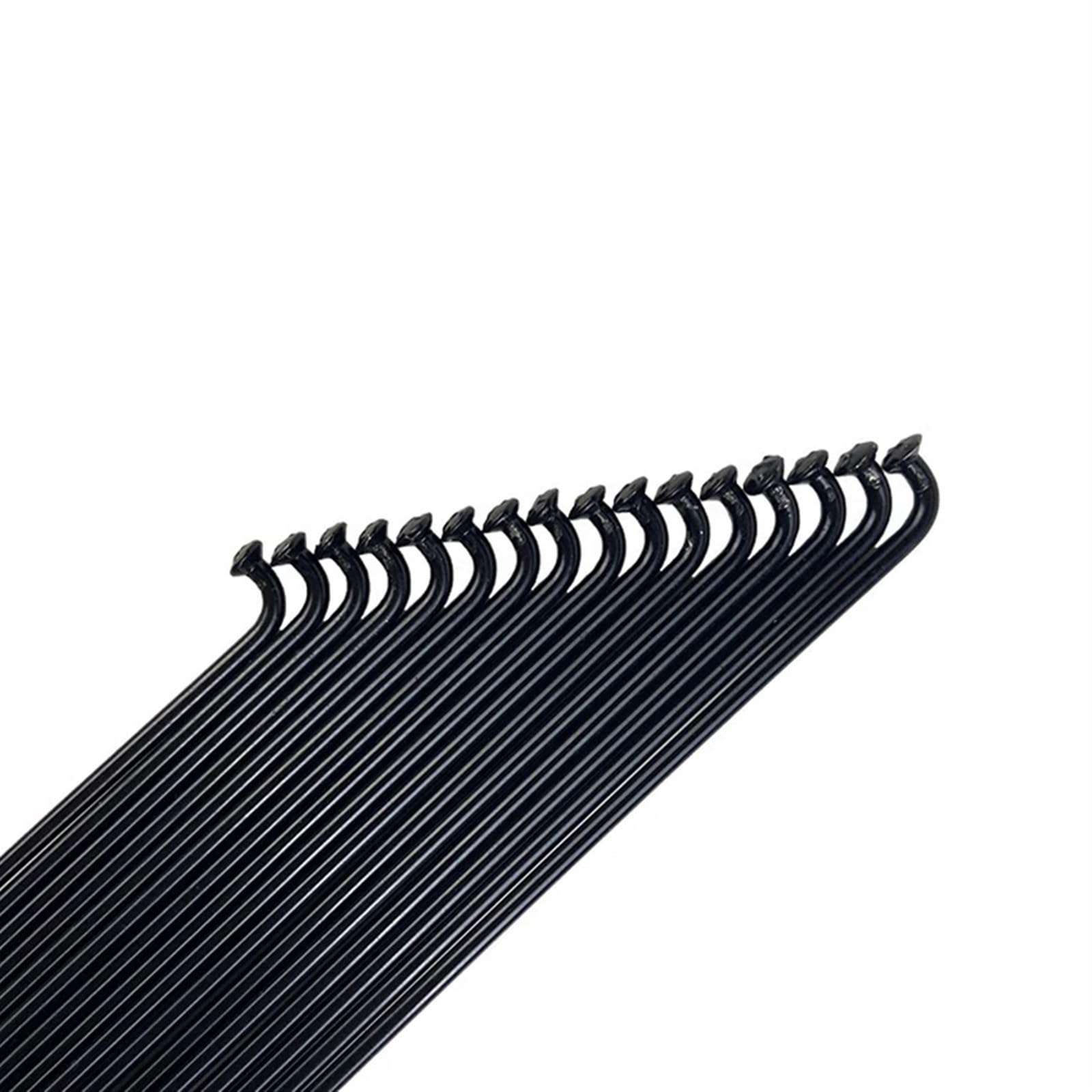 14G J Bend per raggi in acciaio per bicicletta lunghezza 119-305 mm con nippli testa dritta parti di ricambio nero (144 mm-36 pezzi)