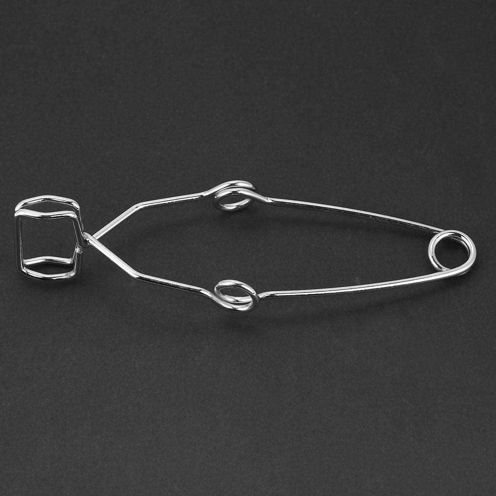 Spring Tube Clamp Steel Lab Holder for Chemistry Glassware Grip Science Experiment Tool Laboratory Safety Equipment Wire Tube Holder 14.5cm