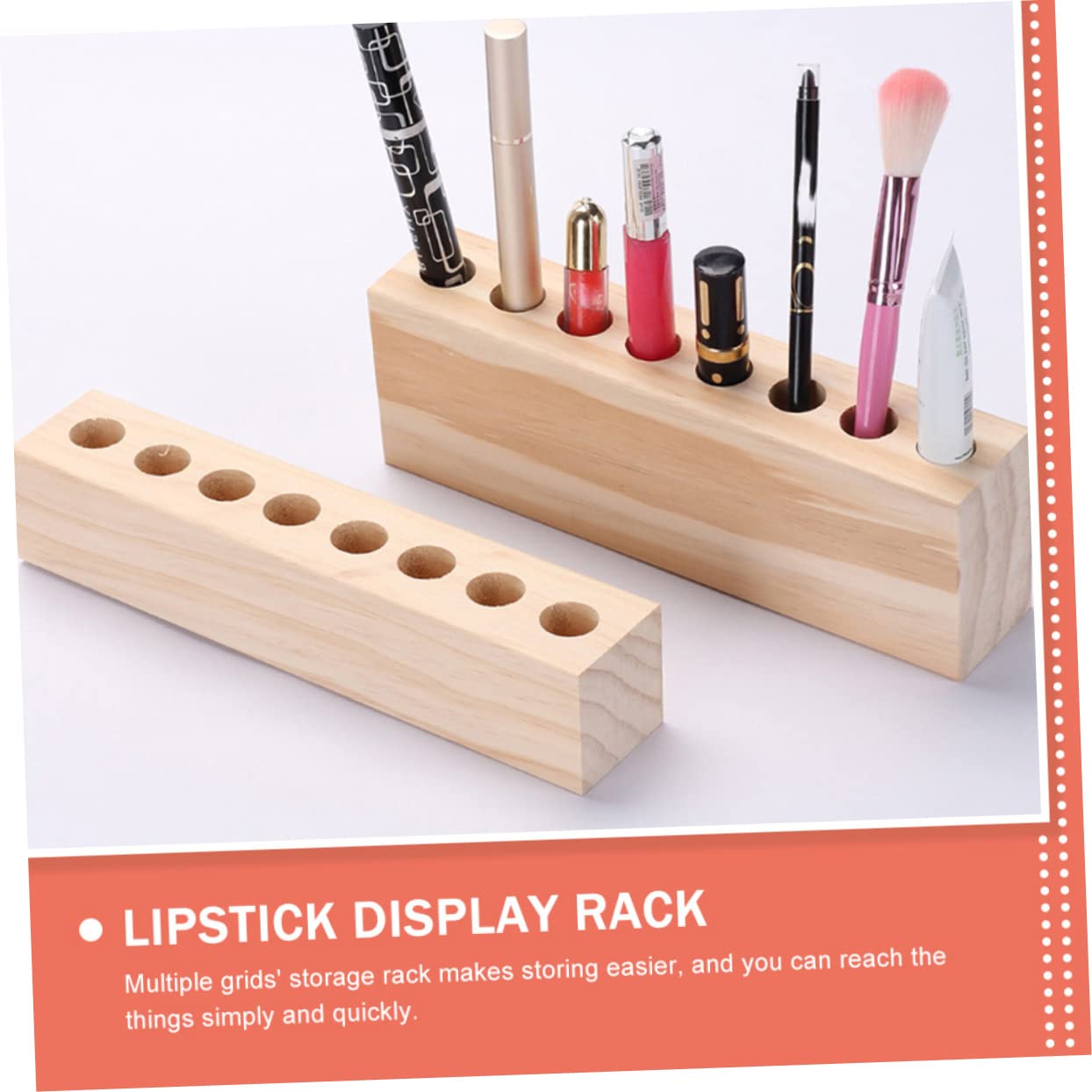 FRCOLOR Make Up Pinselhalter mit Mehreren Fächern Kratzfest und Verschleißfest 2 Stück zur Aufbewahrung von Lippenstiften und Kosmetikpinseln dem Schreibtisch