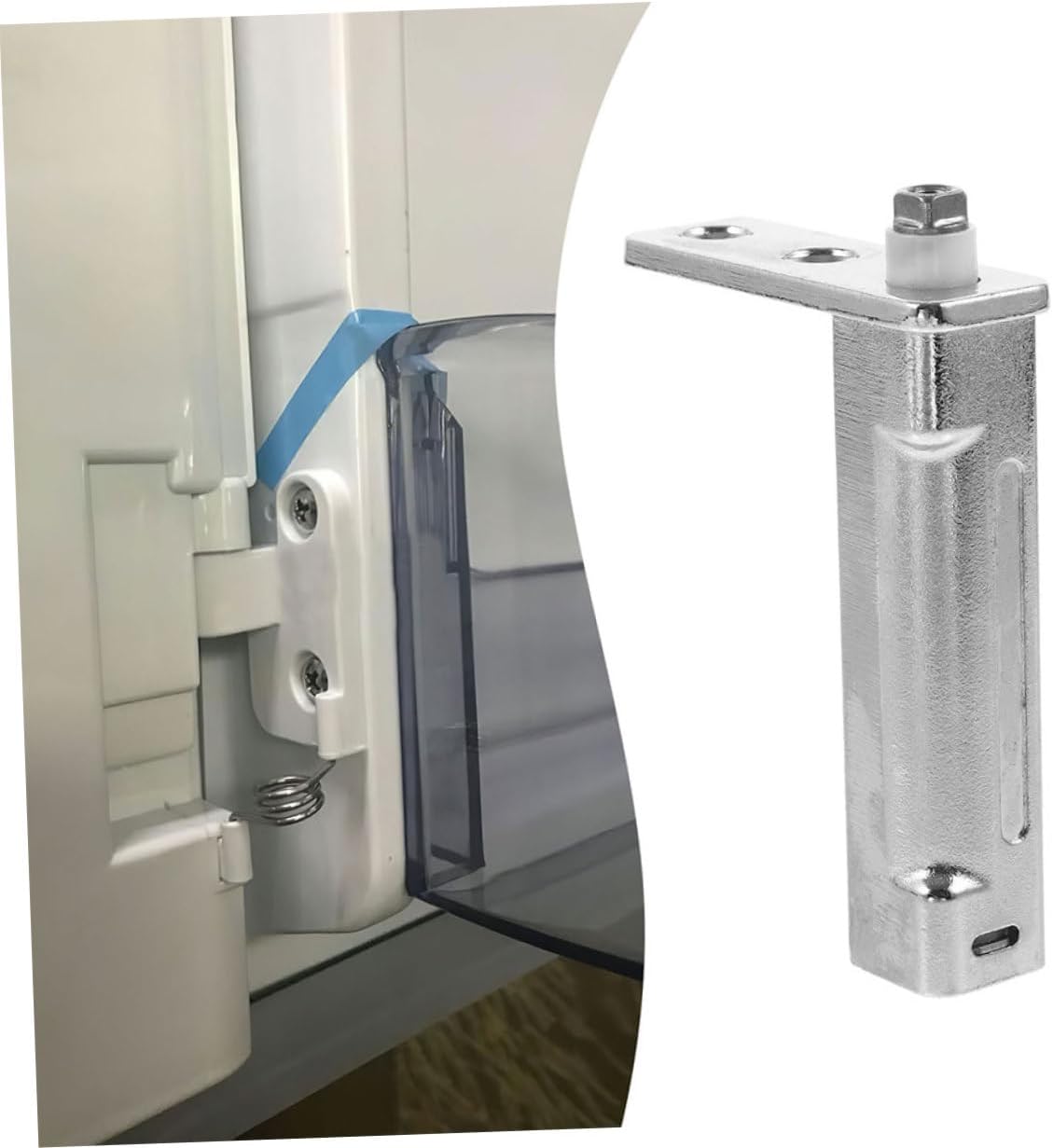 2pcs Strong Metal Hinge Kit Refrigerator Door Hinges Replacement for Freezer Fridge Door Parts