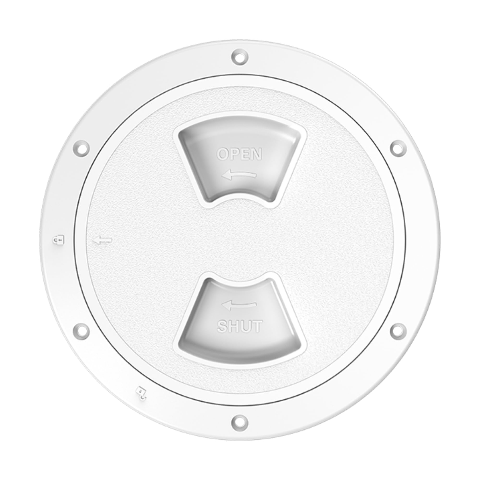 SEAFLO 02-Series - Placa de cubierta circular marina / escotilla de acceso para inspección de embarcaciones, ABS, resistente a la corrosión y a los rayos UV, antideslizante, con cubierta desmontable