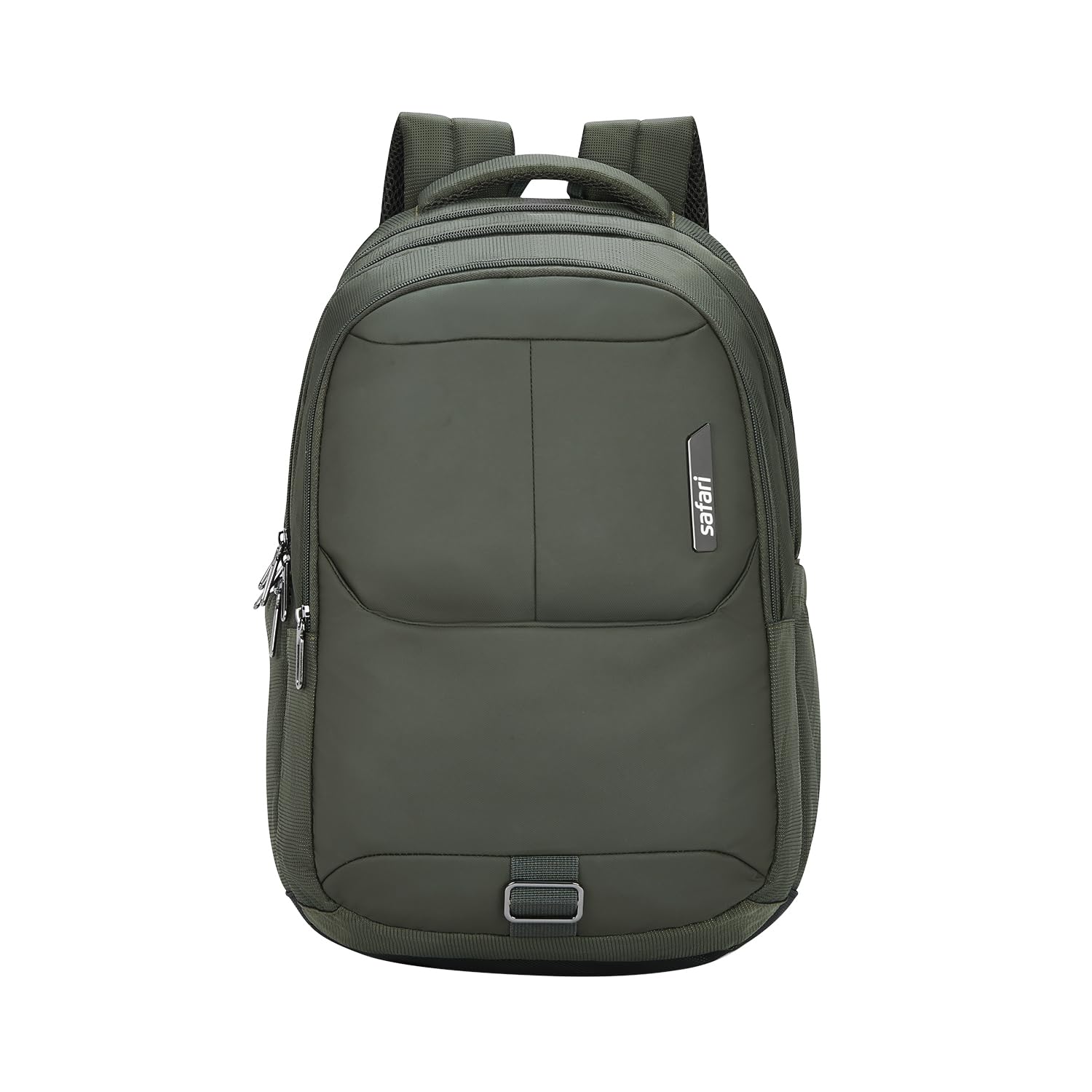 safari Forge 34L Laptop Backpack, 3 compartments, Raincover, Antitheft pocket, Trolley Sleeve, Organizer, Bottle holder, Front pocket, College bag, school bag, Formal backpack, Color- Olive-picture-16