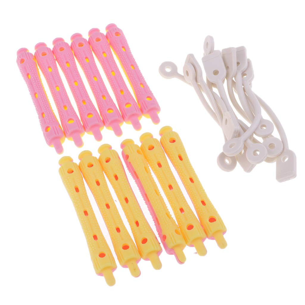 LOSA 12x Hair Curler Clamps Hairdreser Perm Rods Hair Styling DIY Tool 7 x 1.2cm-picture-15