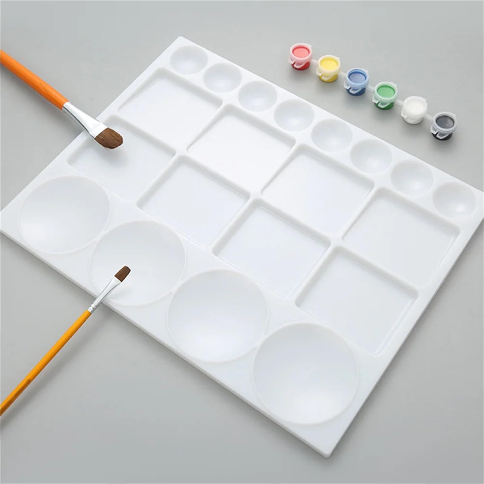 Tavolozza dei Colori da 2 Pezzi Tavolozza dei Colori dell'acquerello Tavolozza dei Piatti Tavolozza dei Colori Tavolozza dei Colori del Mixer