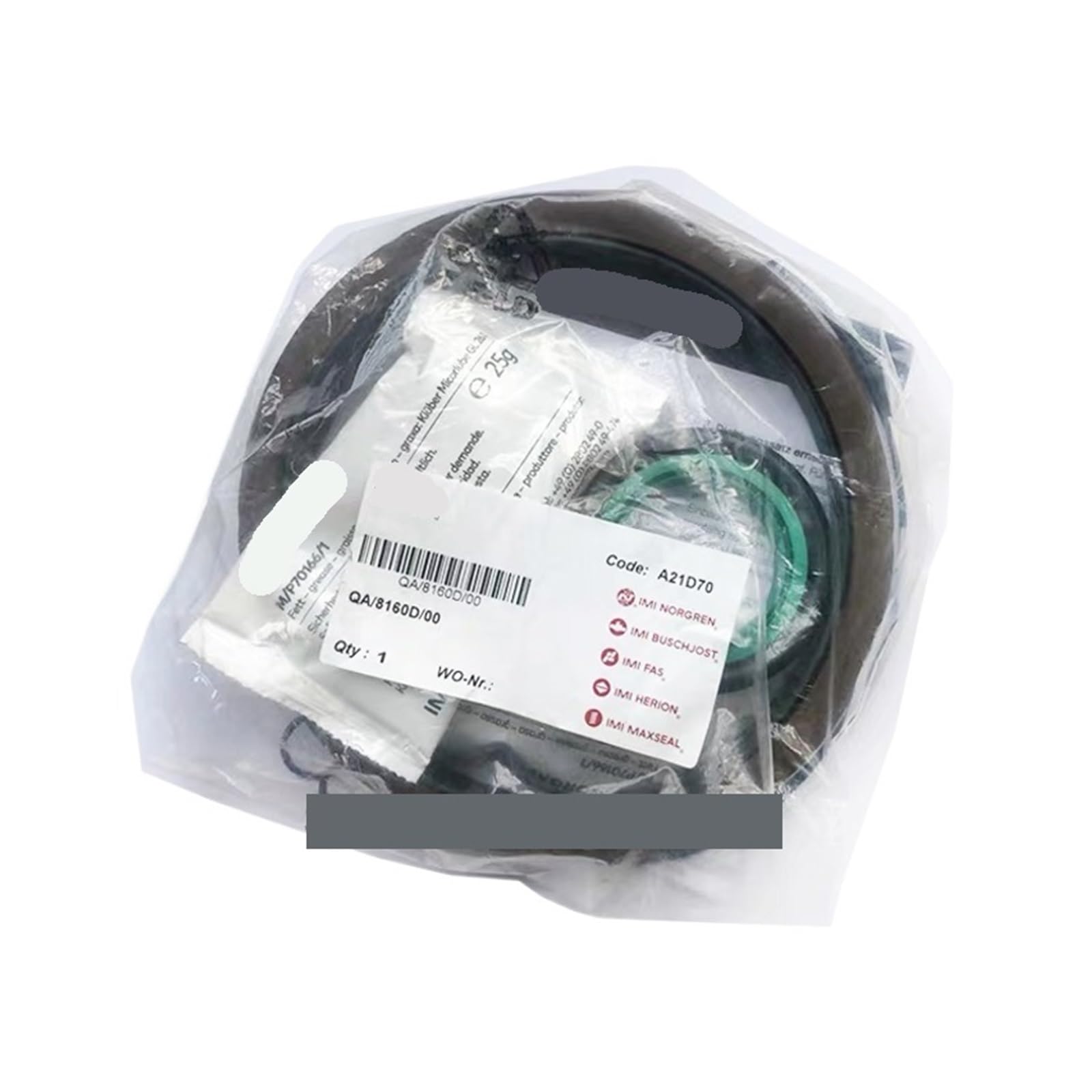 QA/8160D/00 joint de cylindre pneumatique et pochette de joints QA/8125C/00 QA/8200B/00