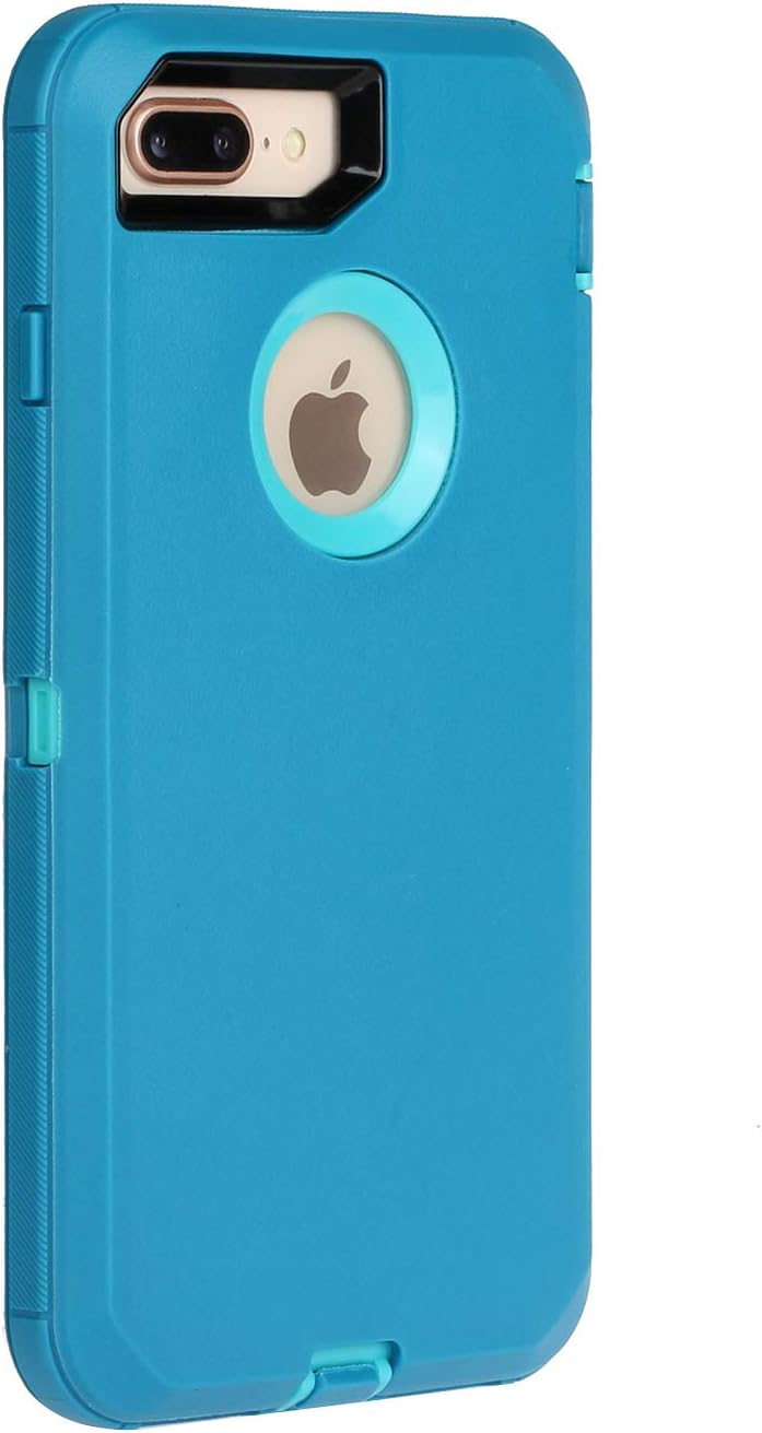 Casa iPhone Xr 6.1'' Shockproof Case, Touch 3 in 1 Heavy Duty Holster Case Belt Clip + Armor Protective Kickstand Cover for Apple iPhone Xr 6.1'' 2018 (Lake Blue)