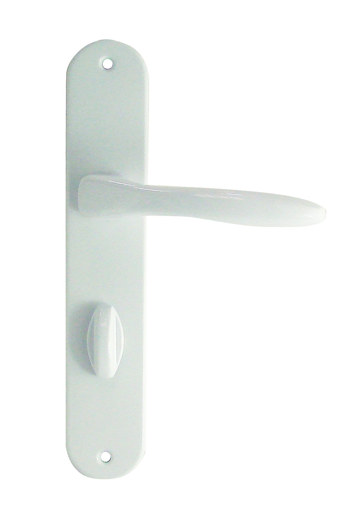 Poignée de porte blanche Briançon DT 2000 idéale pour rénover la salle de bain et les WC