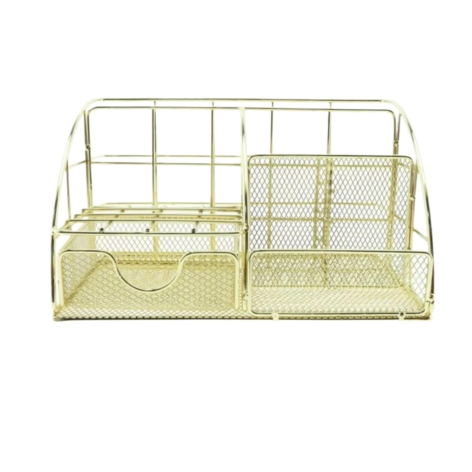 2-teilige Metall-Dateileiste, Desktop-Organizer, multifunktionales Lagerregal, Bürobedarf, Schreibwarenhalter Für Büro,Schule