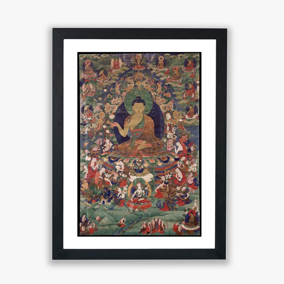 Décoration zen salon avec le grand poster Bouddha Shakyamuni encadré XL
