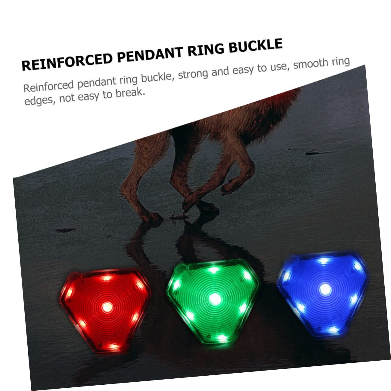 ERINGOGO Luce di Sicurezza per Animali Domestici Luce Notturna per Lampada da Passeggio per Esterni di Sicurezza LED di Avvertimento per Animali Domestici
