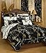Realtree AP Black Camo 7 Pc Queen Reversible Comforter Set and AP White Camo Sheet set - Entire Set includes: (1 Queen Reversible Comforter, 1 Queen Flat Sheet, 1 Queen Fitted Sheet, 2 Pillow Cases, 2 Pillow Shams) SAVE BIG ON BUNDLING!