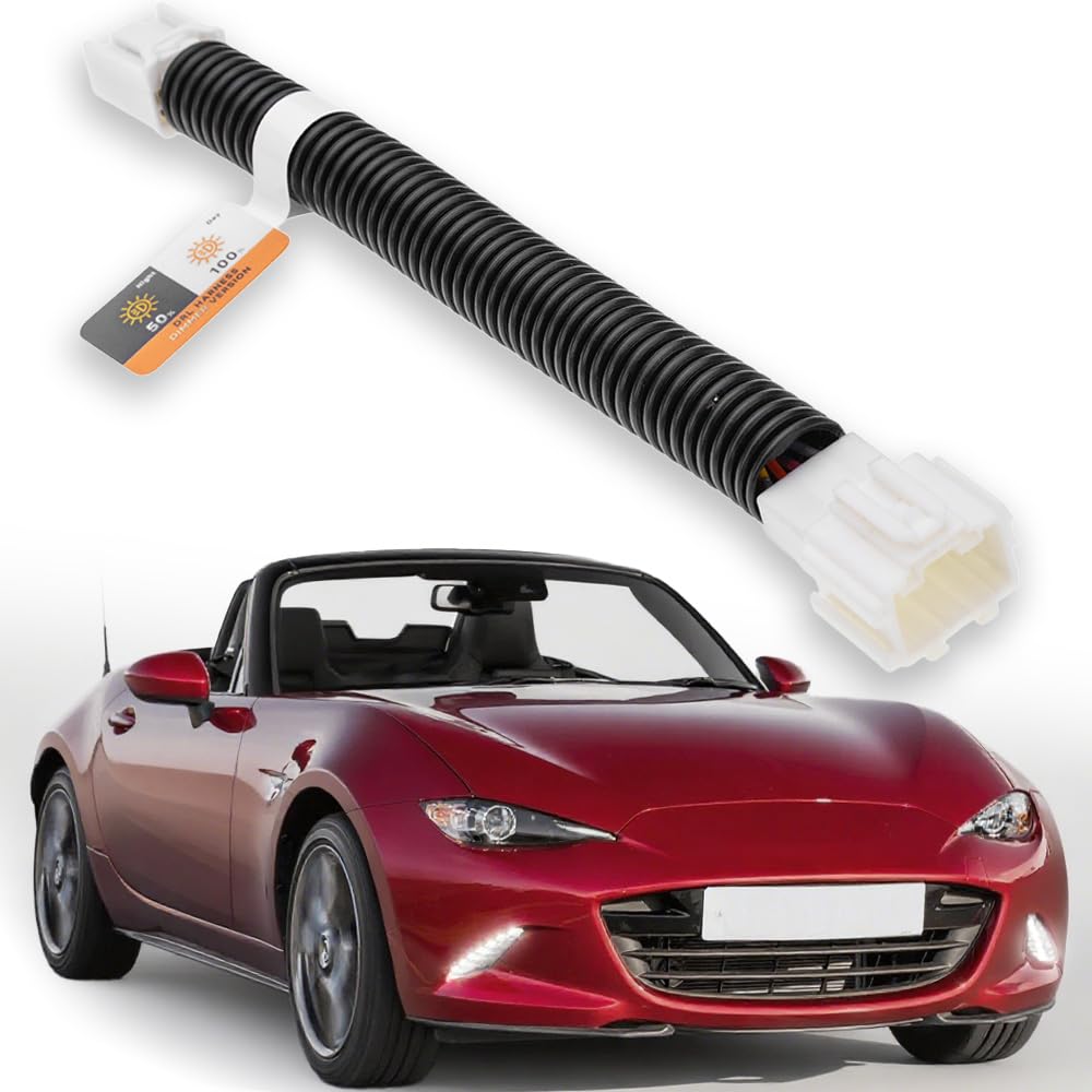 Arnés DRL Siempre Encendido para M.azda MX-5 ND 2016-2023 con Solo DRL LED, Kit Adaptador de Luces Diurnas, Arnés Jumper Siempre Encendido Compatible con Halo de Faros