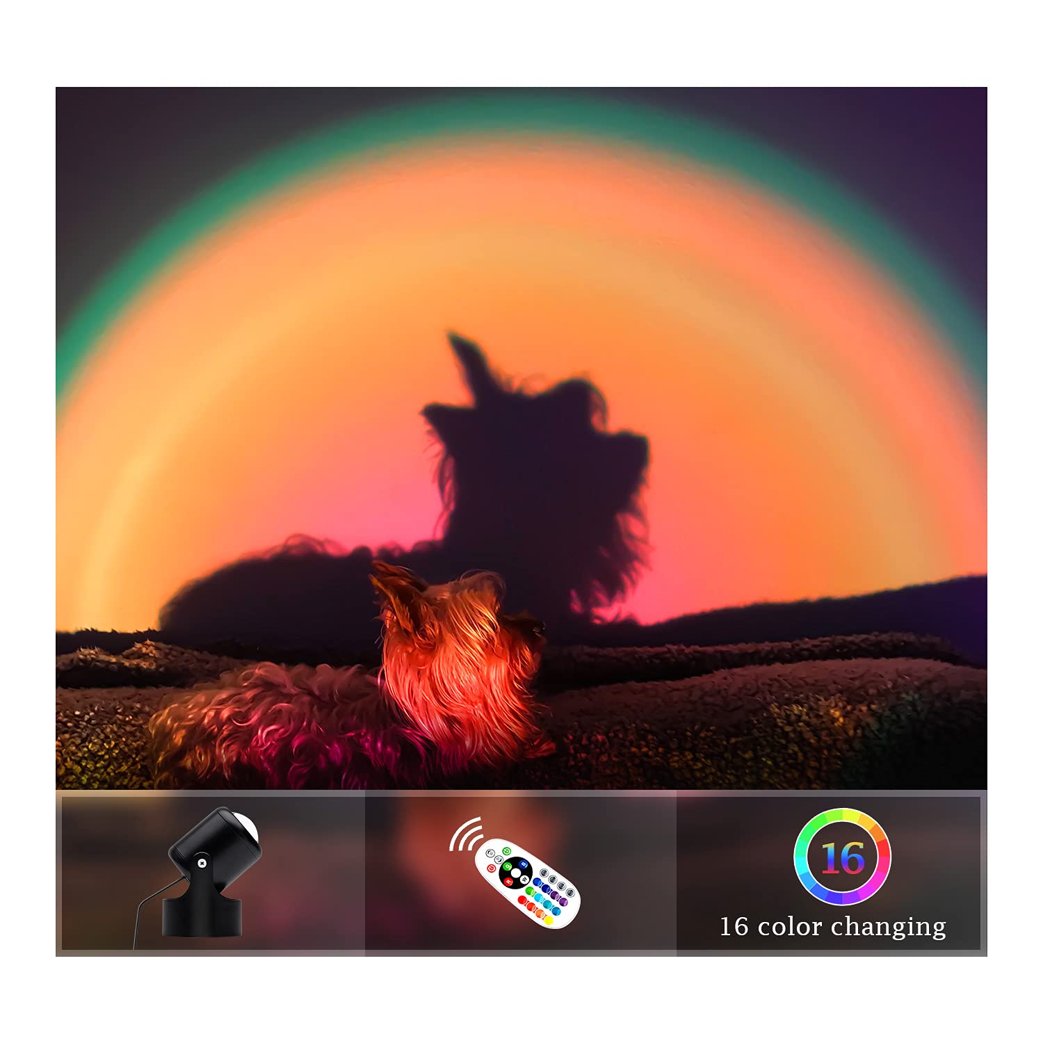 MikoDreamDimmable Sunset Lamps (Black)