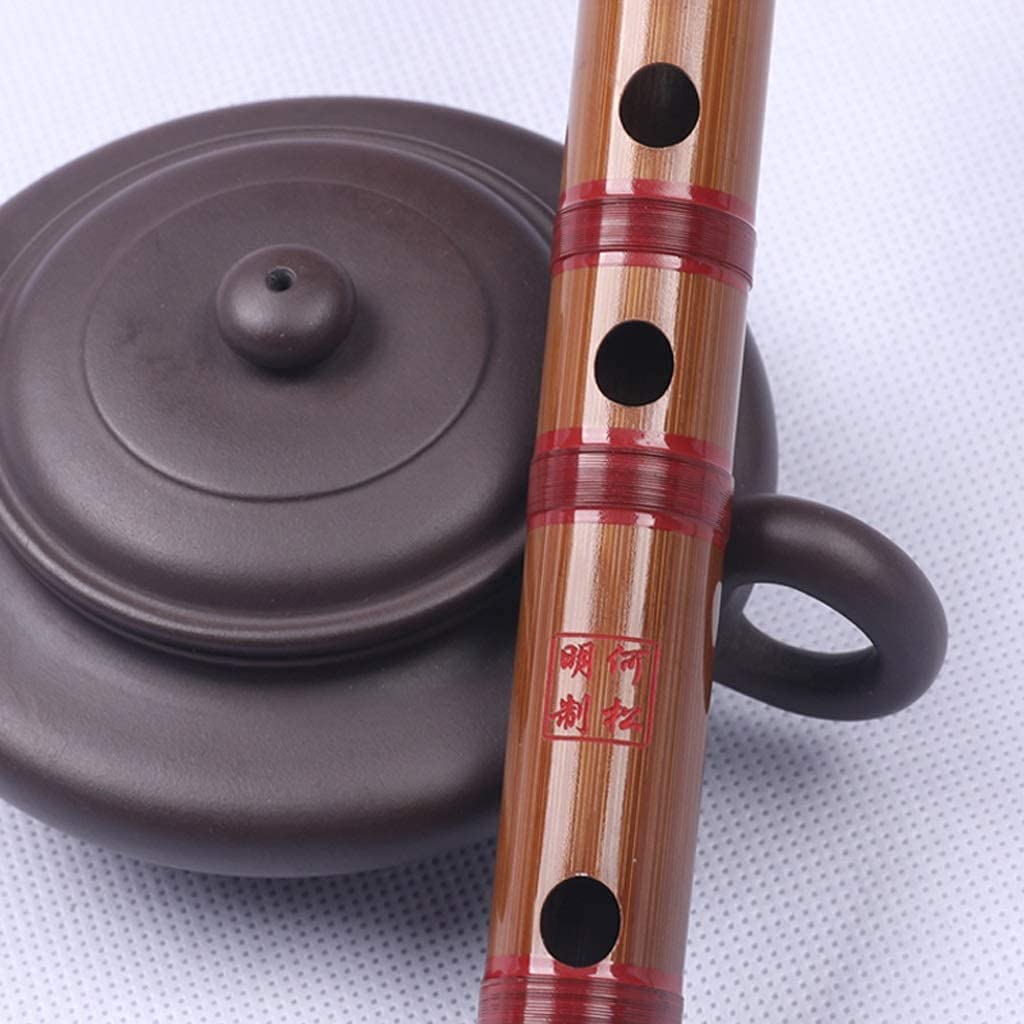 Chiński instrument muzyczny Dizi gorzki flet bambusowy dla początkujących i dorosłych, podstawowy, profesjonalny dla dzieci, do zabawy, flet poprzeczny (kolor: F)