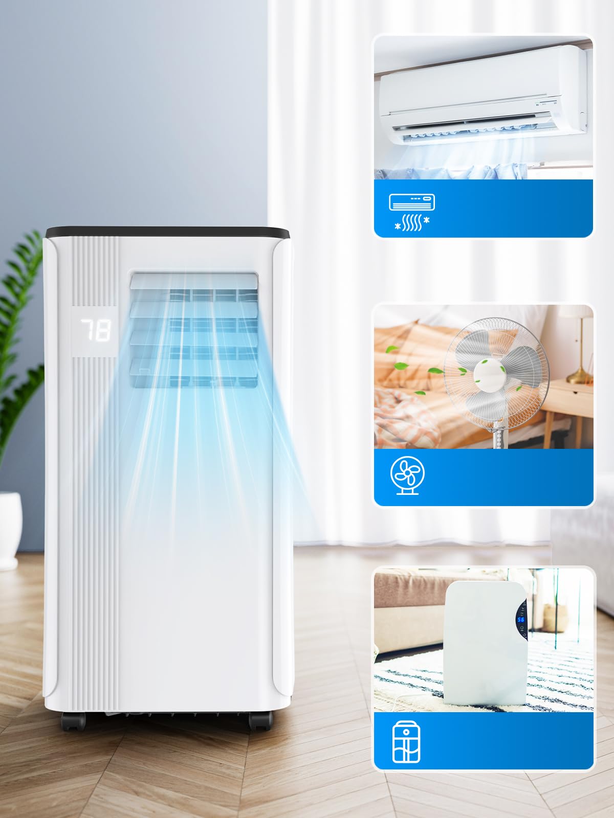 ポータブルエアコン 3-in-1 Amazon.co.jp: ポータブルエアコン 3-in-1 パーソナルエアファン