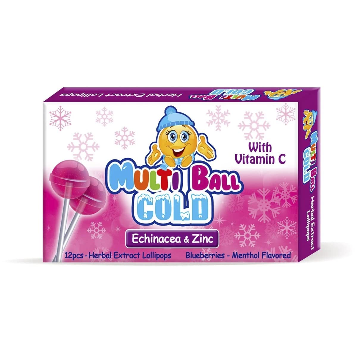 MULTİ BALL COLD EKİNEZYA & ÇİNKO LOLİPOP 12 ADET