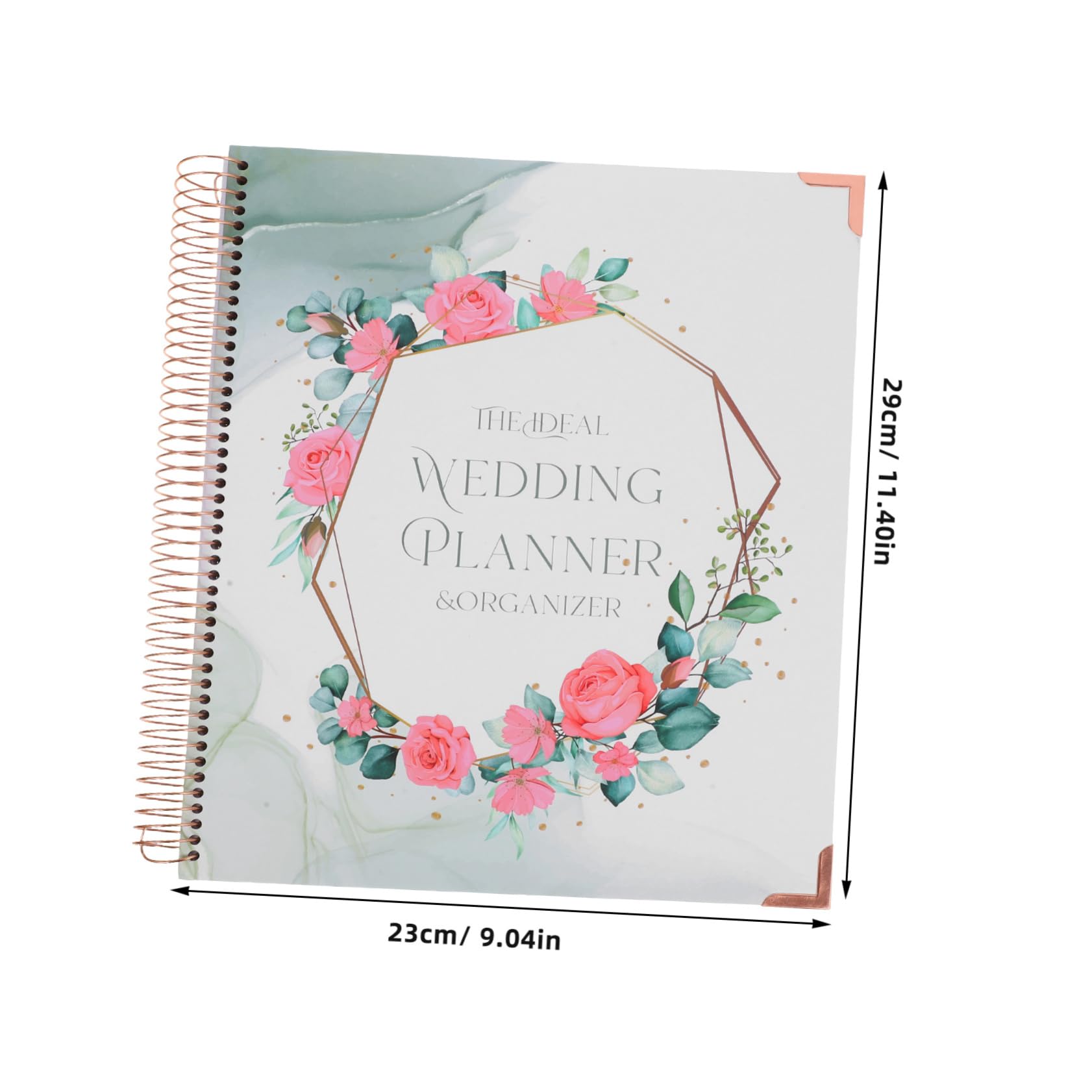 HOMSFOU Hochzeitsplaner Buch für Verlobung und Hochzeit Detaillierter Zeitplan Budgetplanung Notizbuch aus Papier für Hochzeitsplanung