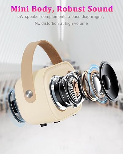 Miniatura 7 de PRUNUS Mini máquina de karaoke C20, los mejores regalos de Navidad y cumpleaños para niños de 3, 4, 5, 6, 7, 8, 9, 10, 11, 12 años o más, altavoz