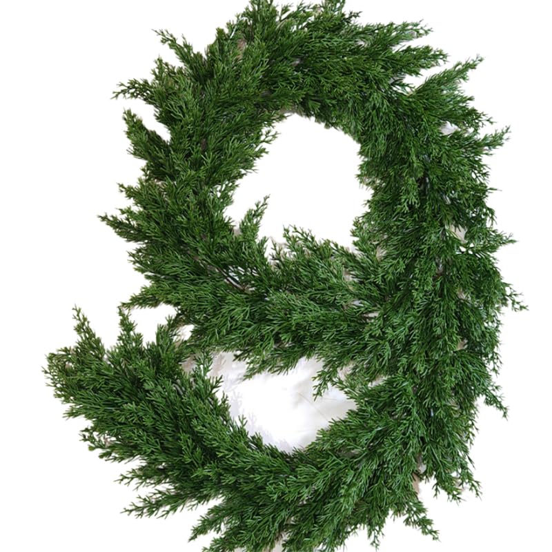Guirlande De Noël Artificielle De 2,7 M, Guirlande De Cyprès Au Toucher