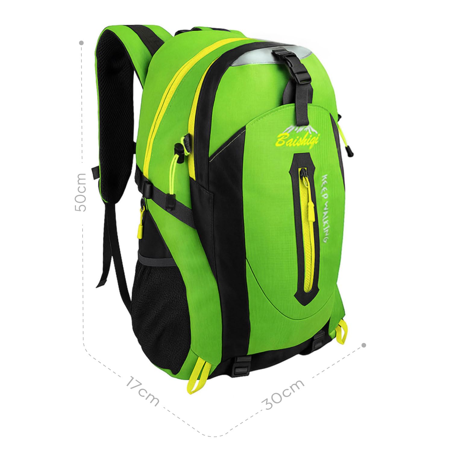 OcioDual Plecak turystyczny OcioDual 30L Zielony Lekki wodoodporny plecak podróżny Składany plecak survivalowy Damski plecak kempingowy Męskie plecaki trekkingowe górskie Nordic Walking Sport