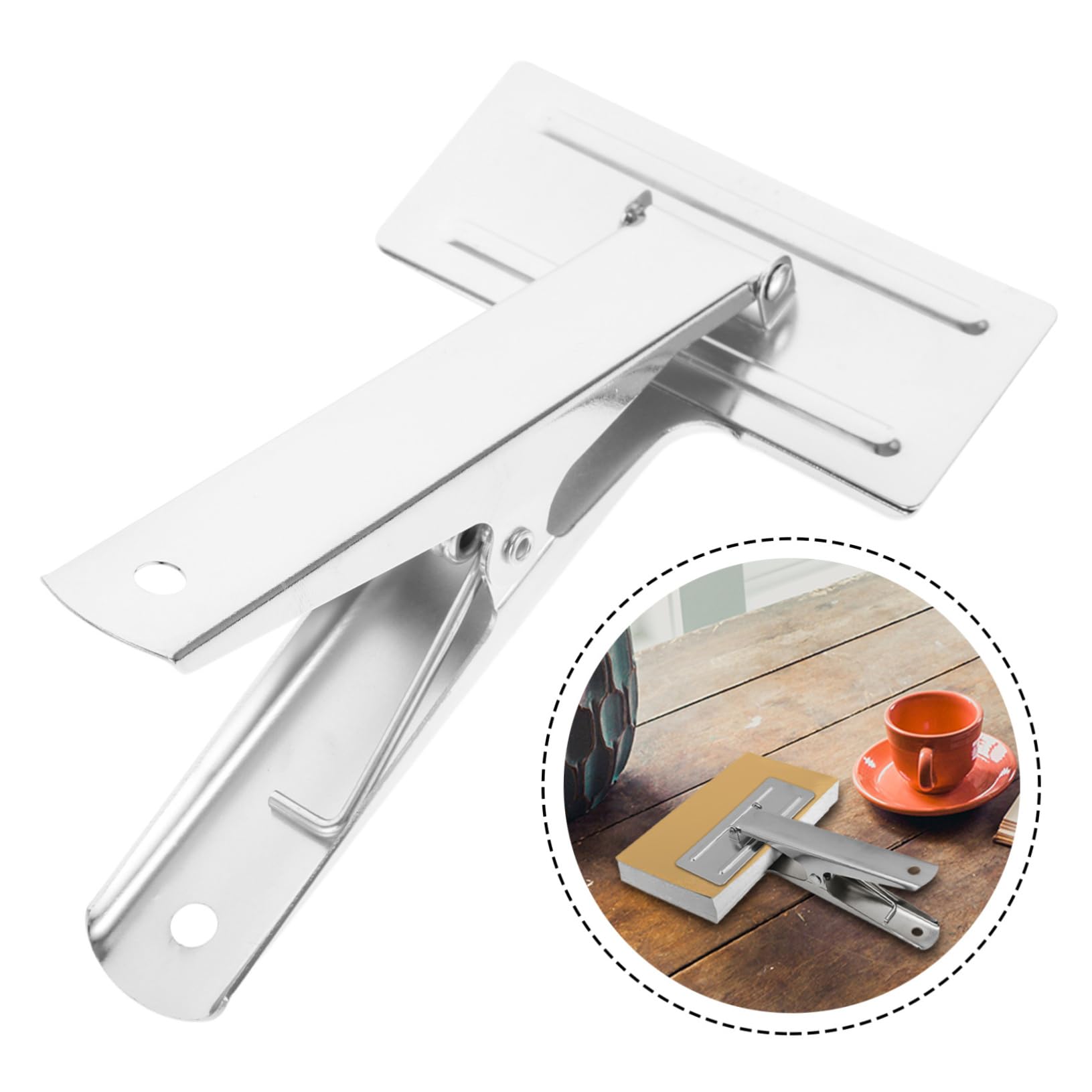 Uonlytech 4 Stück Nähenvorräte Clips Jumbo für Naht Stoff Tuch groß Nähklammer zum Basteln Lineal-Quiltclip Saumklammer zum Selbermachen Mess-Nähclip Mess-Saumklammer Rostfreier Stahl Silber
