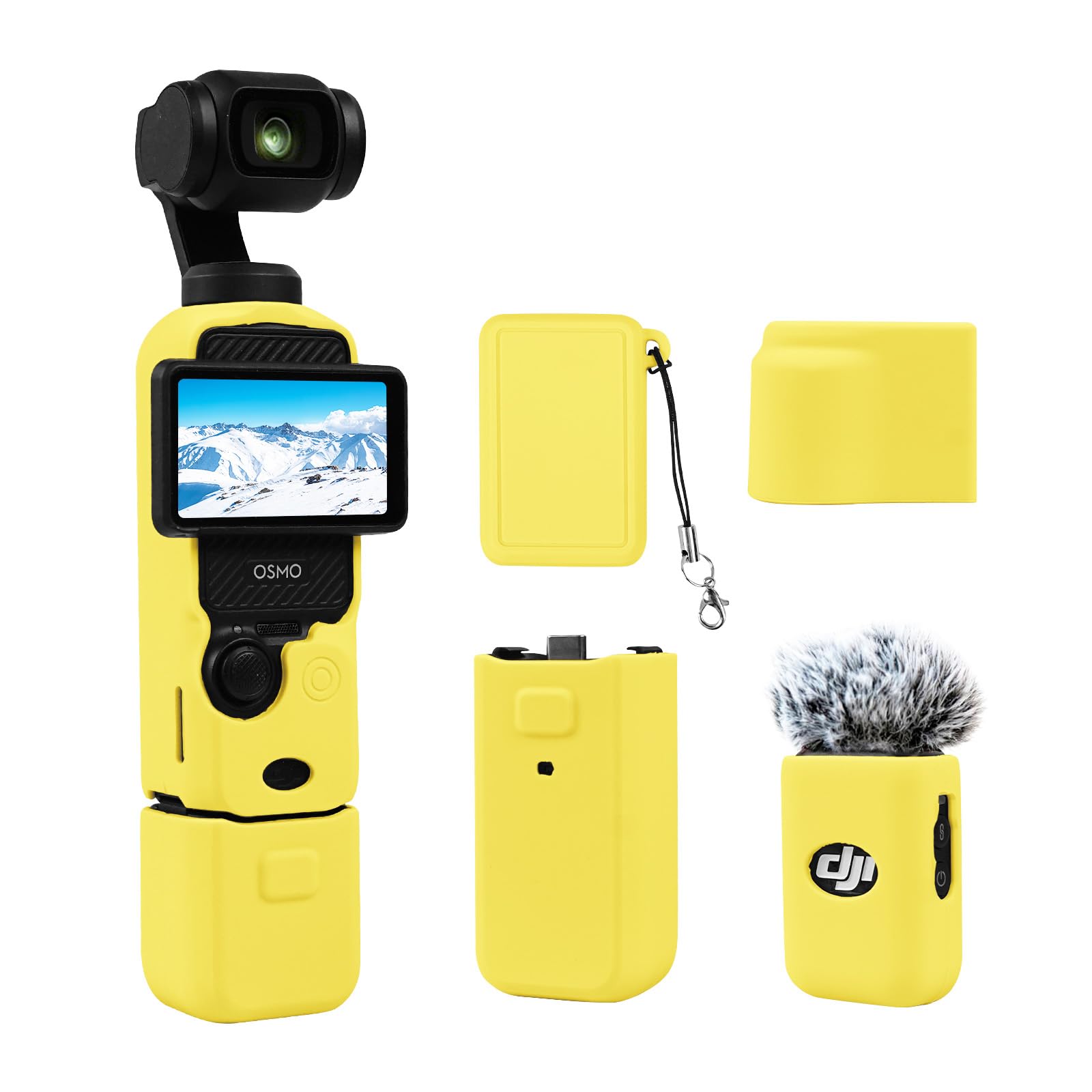 Easy Hood Protective Case for DJI Osmo Pocket 3/Xtra Muse Camera(Yellow)