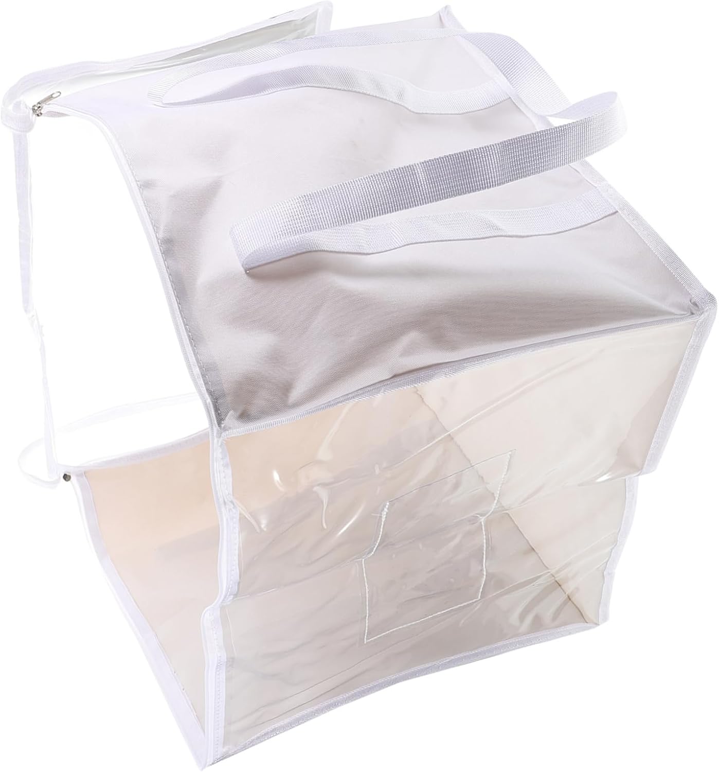 VOSAREA 2pcs Giant Pvc Toy Storage Bags Zipper Dress up Storage Boxes for Boys and Girls Tidy Organizers for Playroom Bedroom Living Area