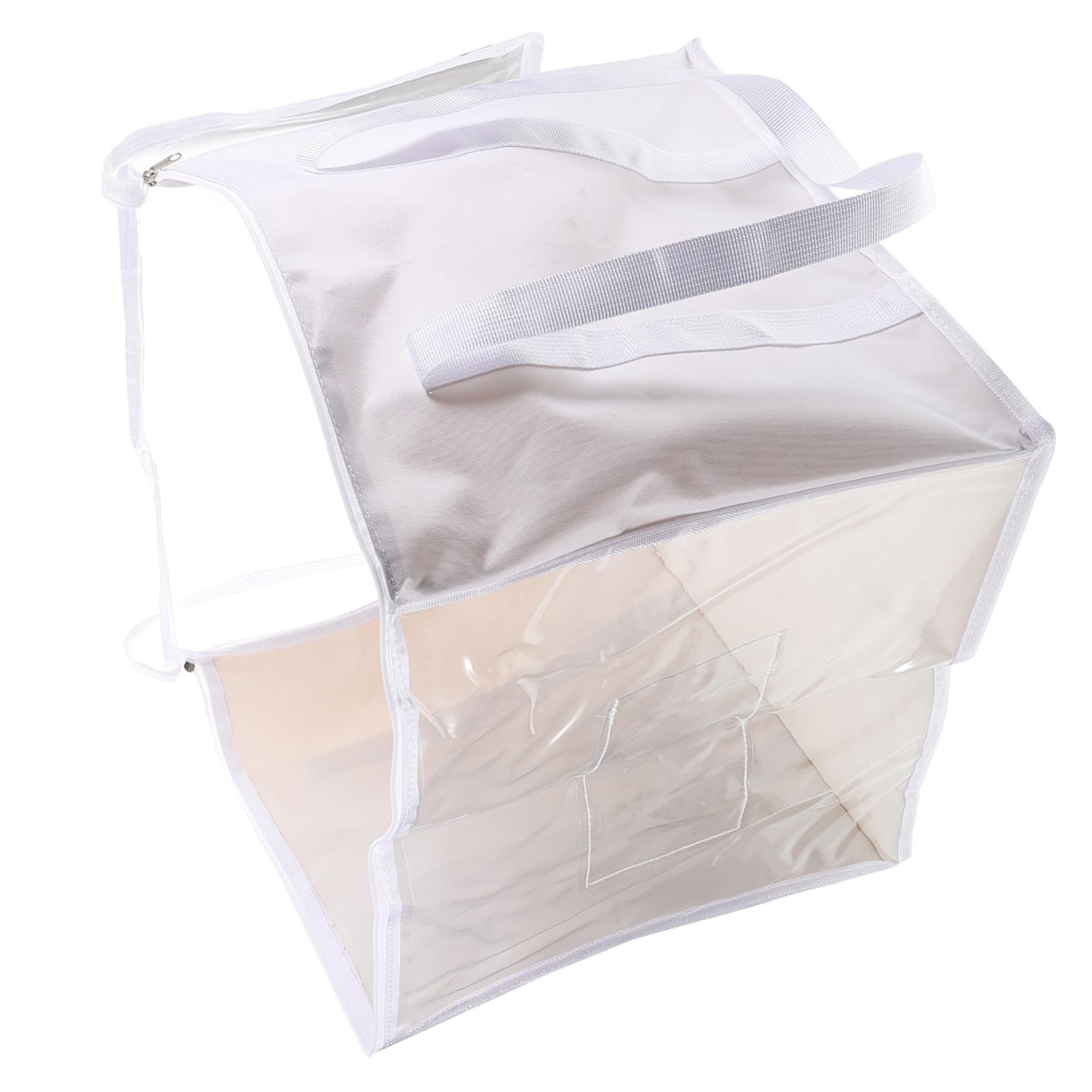 VOSAREA 2pcs Giant Pvc Toy Storage Bags Zipper Dress up Storage Boxes for Boys and Girls Tidy Organizers for Playroom Bedroom Living Area