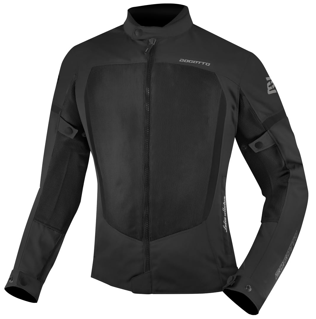 Bogotto Alastor Air Mesh Damska kurtka tekstylna motocyklowa, czarny, XL