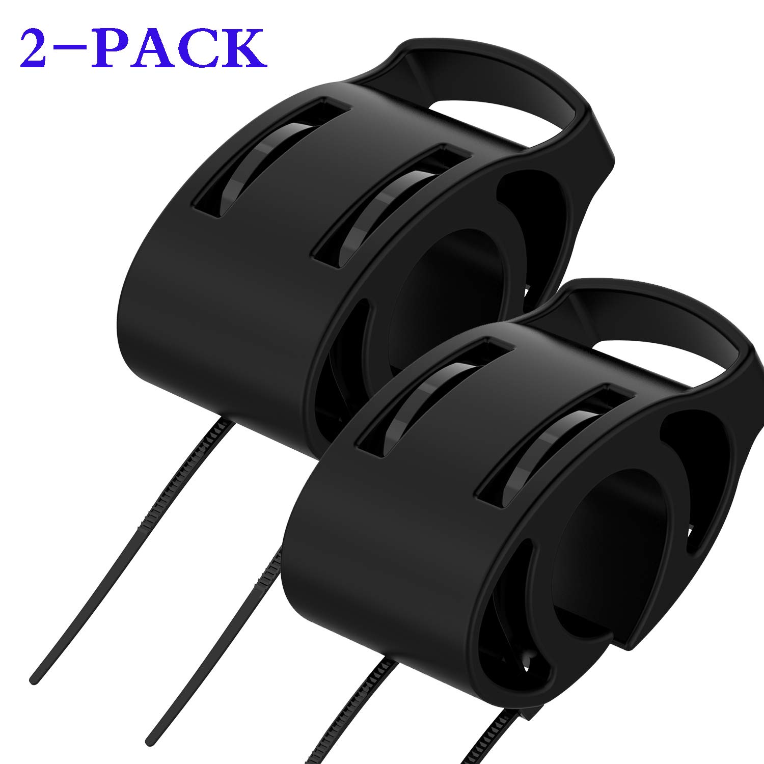RuenTech Kit de Montage de vélo pour Montre Compatible avec Garmin Fenix/Forerunner/Vivoactive Noir, 2 pcs