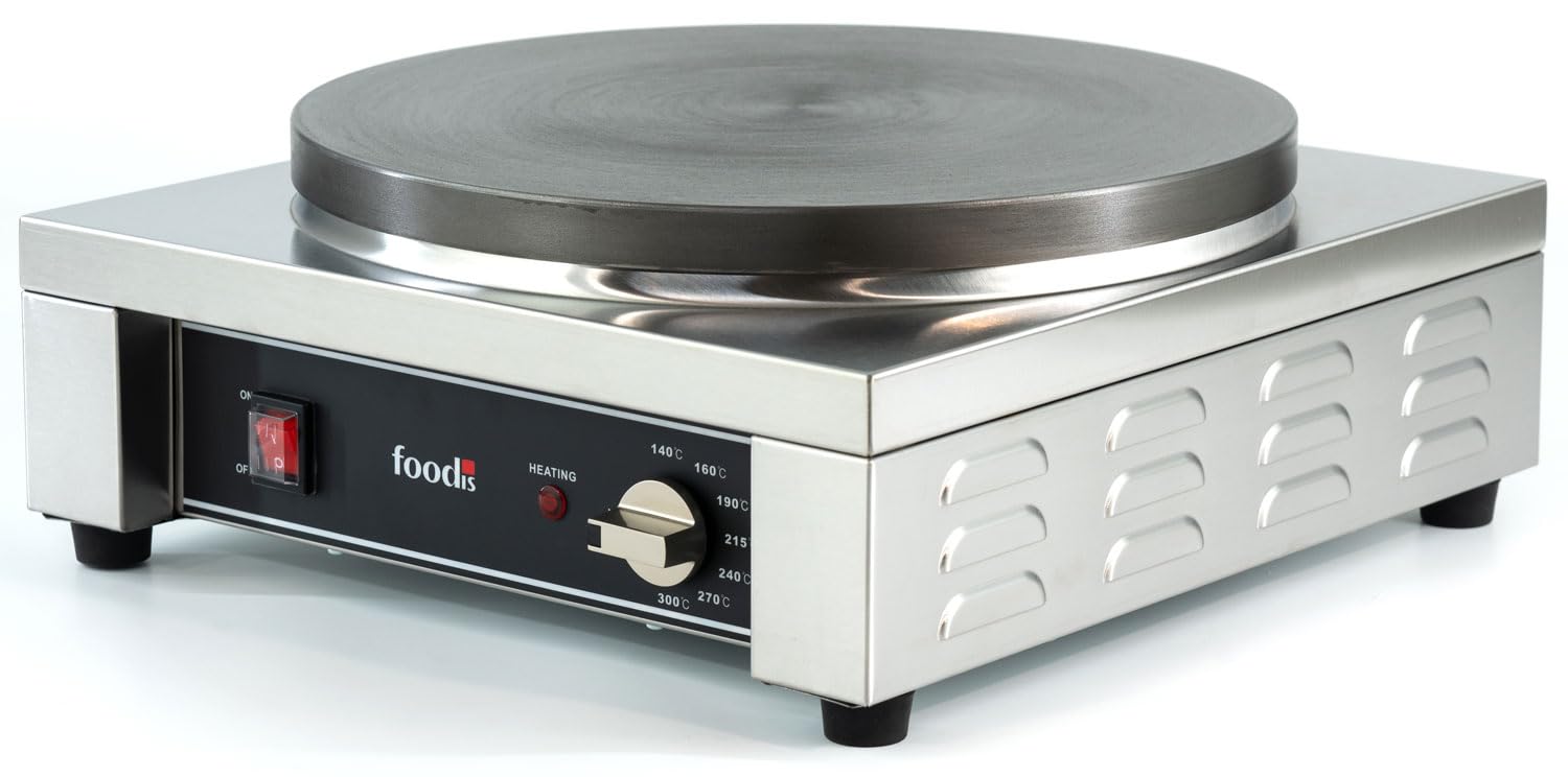 Crepera confort quadrada 40cm foodis 230V