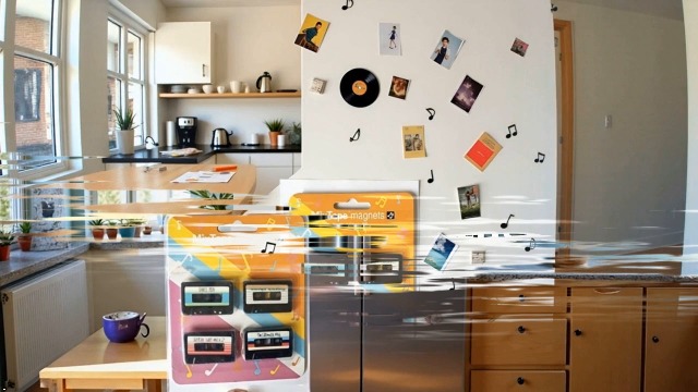Imanes decorativos de vinilo negro para refrigerador, set x4 miniatura 7
