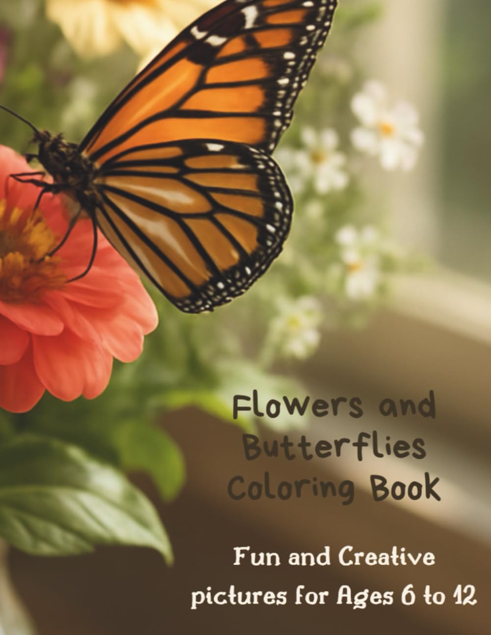 Butterflies and Flowers Coloring Book