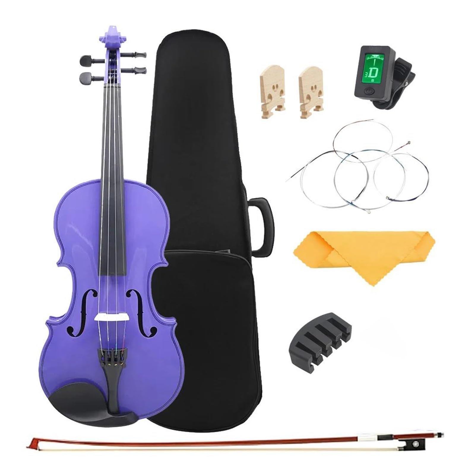 Amazon.com: Violin 4/4 Suitable For Beginners Purple Violin Set