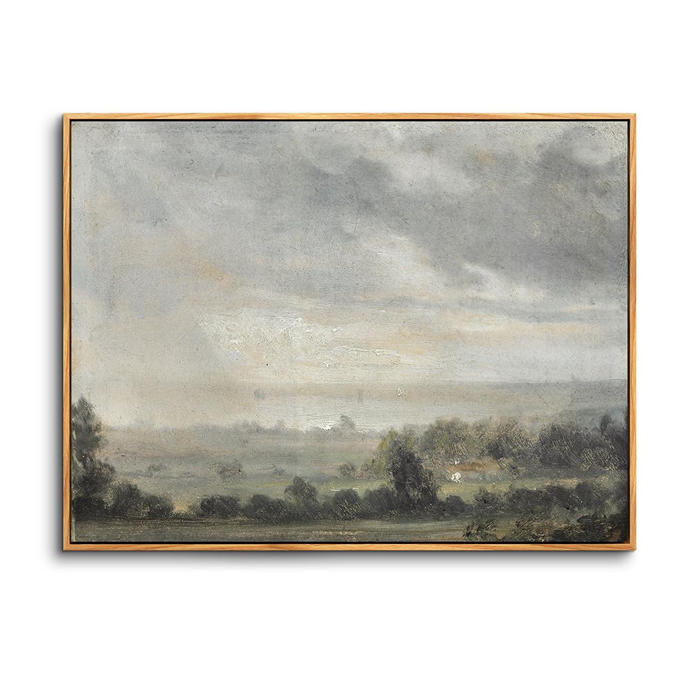 hyidecorart Vintage Paisaje Marcos Cuadros Decoracion Salon 60x90 cm | Arte Retro, Impresión HD, Fácil de Colgar, Montaje Rápido, Para Muchas Habitaciones, Regalo, Pequeño Formato