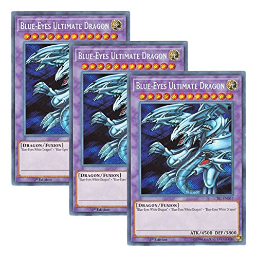 Amazon.co.jp: 【 3枚セット 】遊戯王 英語版 LCKC-EN057 Blue-Eyes