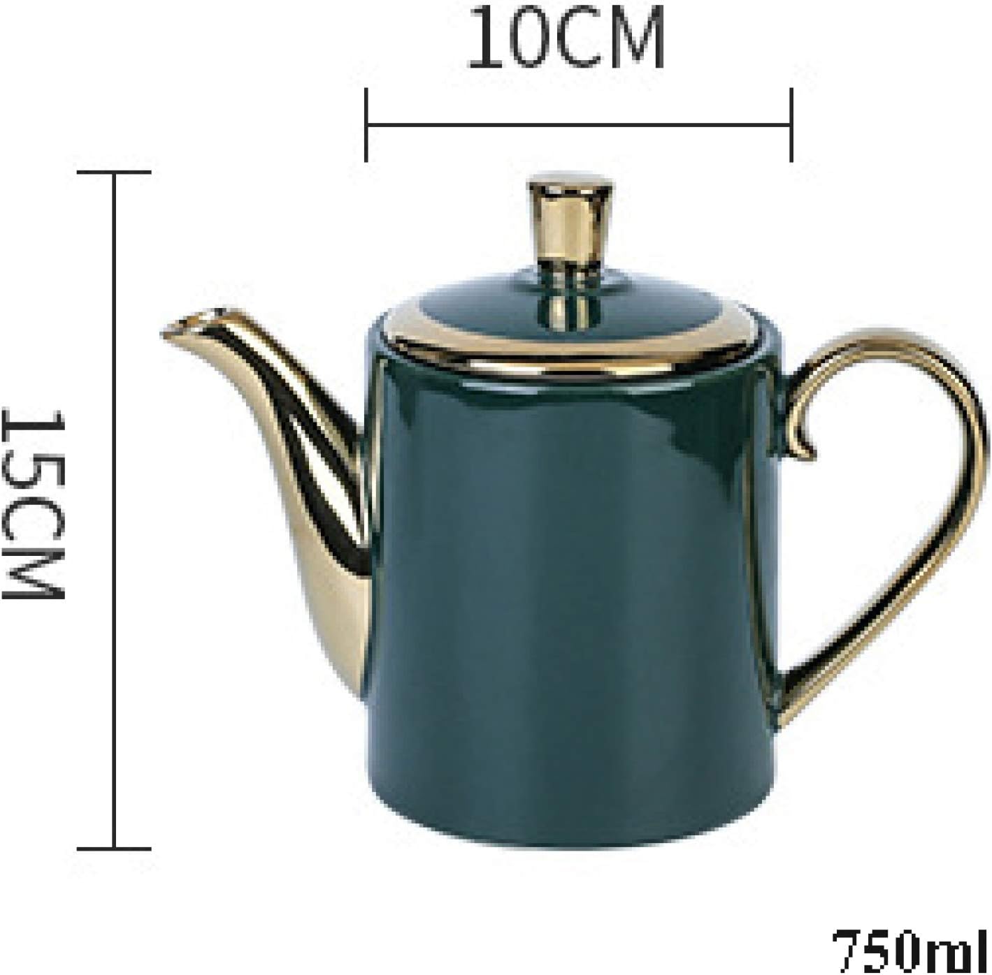 Porcelain Espresso Cups Set,Cup and Saucer SetPorcelain Tea Sets, Tea Set Tea Sets For Afternoon Tea 1Teapot, 4 Coffee Cups For Household,6Pieces