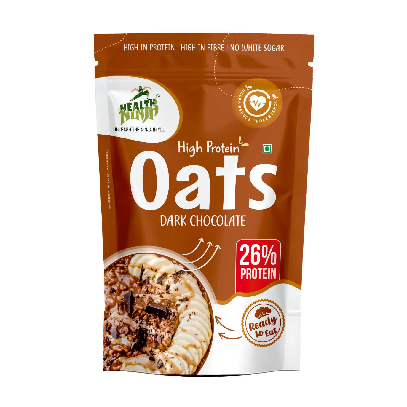 Adding Health Ninja Dark Chocolate Oats 900g - Image 1