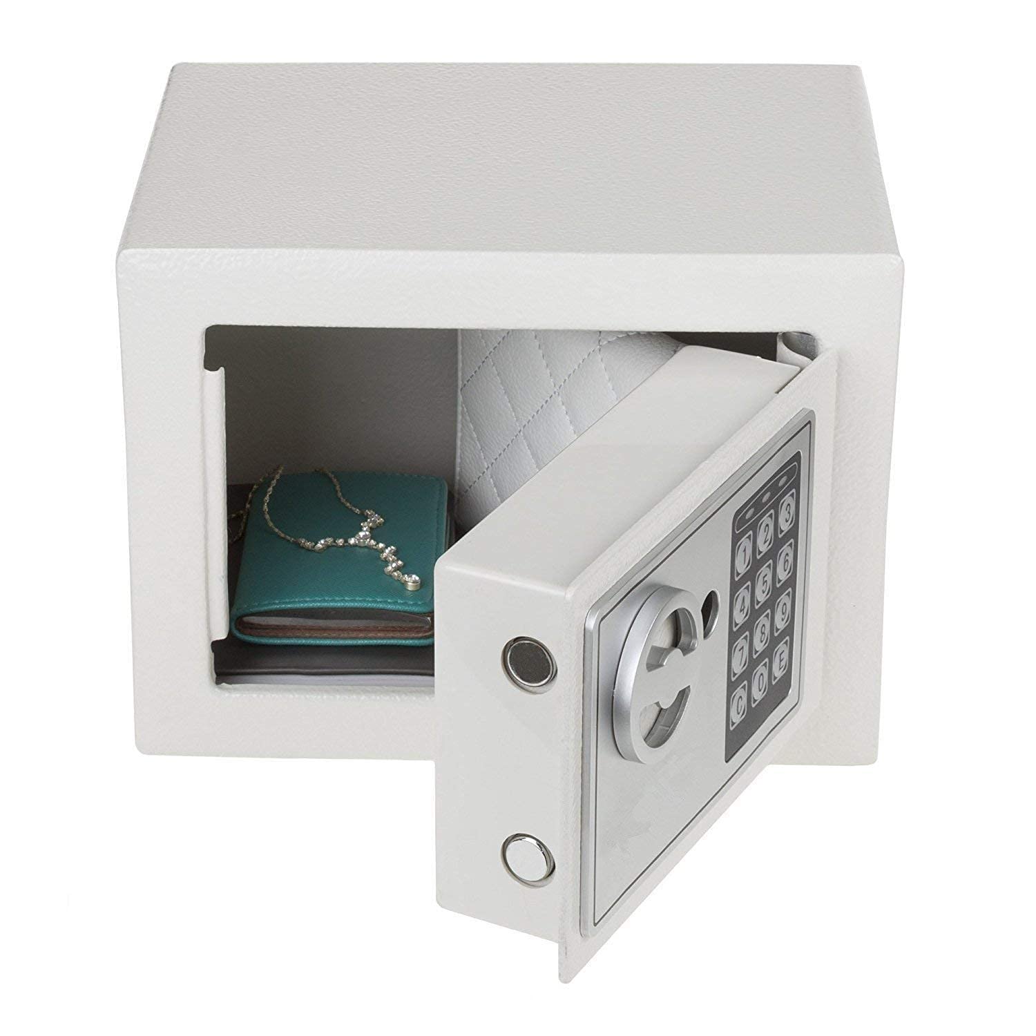 Bestow Digital Electronic Safe Locker/Box for Home and Office for Jewellery Money Valuables (Grey White)