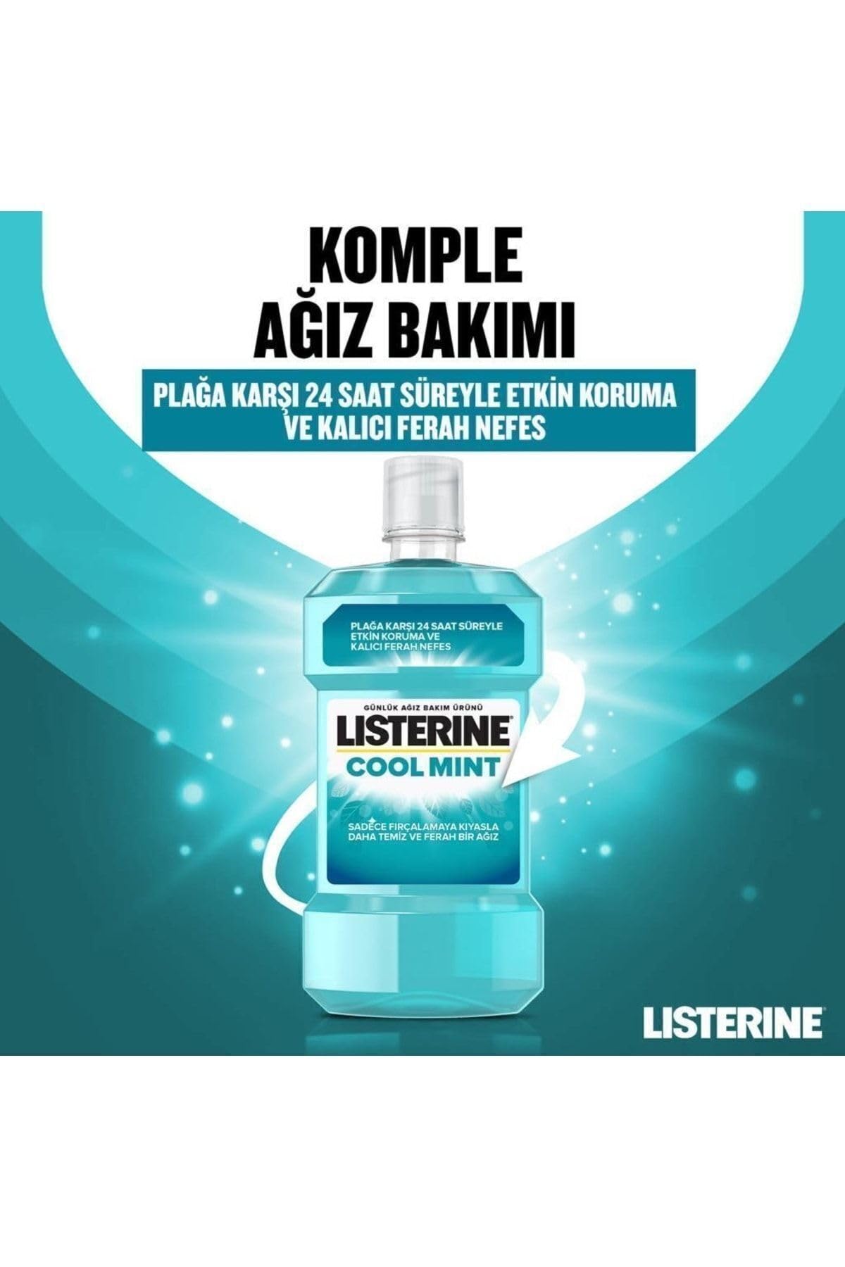 Listerine Cool Mint Ağız Bakım Suyu 500 Ml + 250 Ml