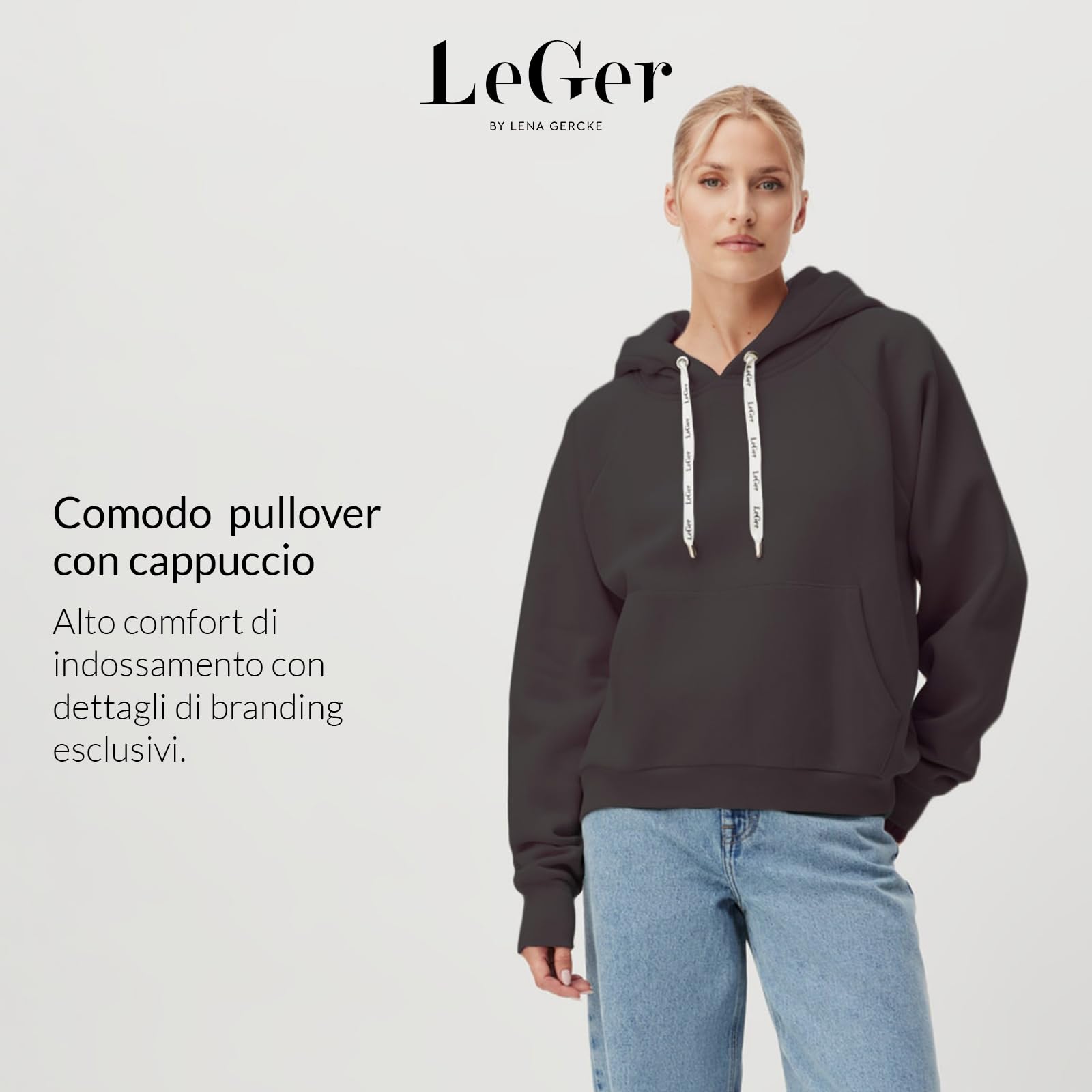 Leger by Lena Gercke Hayley Hoodie Maglia di Tuta Donna (Pacco da 1)