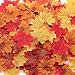 Yarssir 200Pcs Mixed Artificial Leaves Assorted Fall Maple Leaf Multicolor Autumn Fall Leaves for Weddings,Christmas party,Events and Decorating