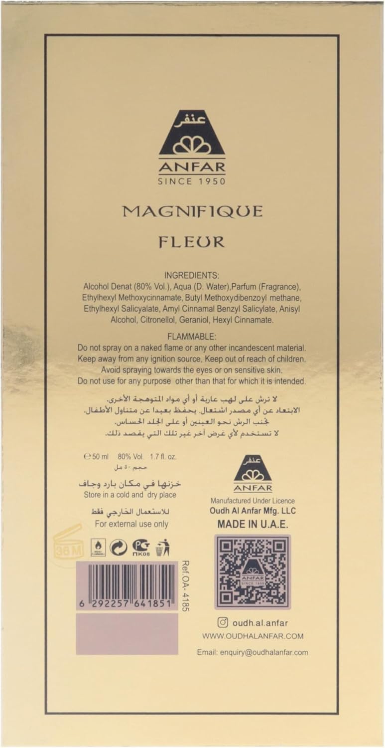 Wspaniały Fleur by Anfar dla kobiet - 1,7 uncji Ekstrakt z perfum Spray