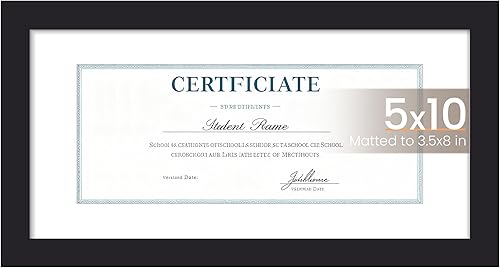 Vista 559 de upsimples - Portarretratos de 8.5 x 11 pulgadas, para fotos de 6 x 8 pulgadas con paspartú o de 8.5 x 11 pulgadas sin paspartú, marcos de fotos