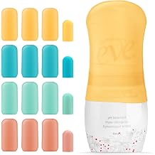 16 Pack Silicone Bottle Cover, Travel Essentials for Women Men, Beach Vacation Essentials, Cruise Essentials 2026, Travel Size Toiletries Accessories, Elastic Sleeves for Leak Proofing, must haves