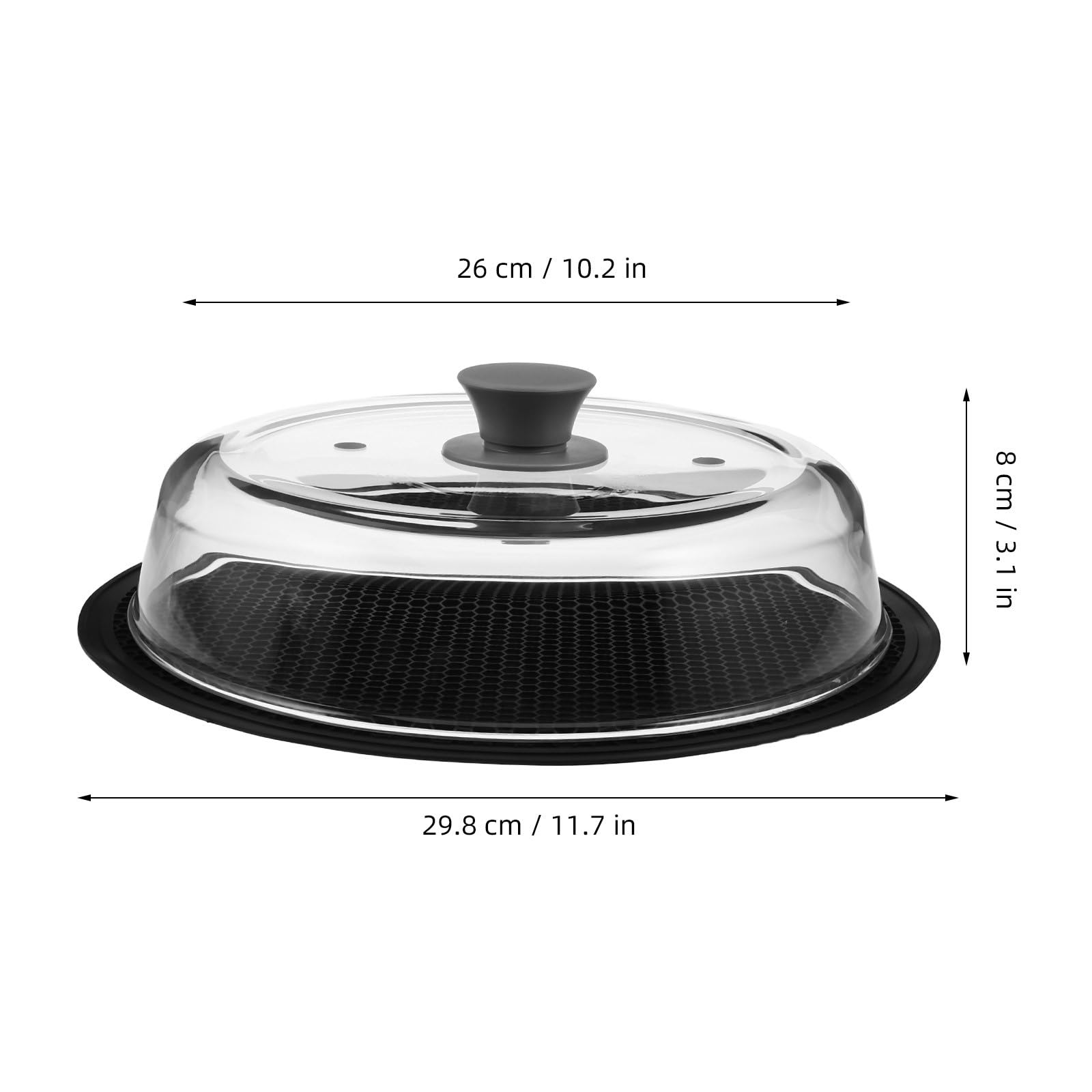 OUNONA Couvercle en verre pour micro-ondes et dessous de plat pour
